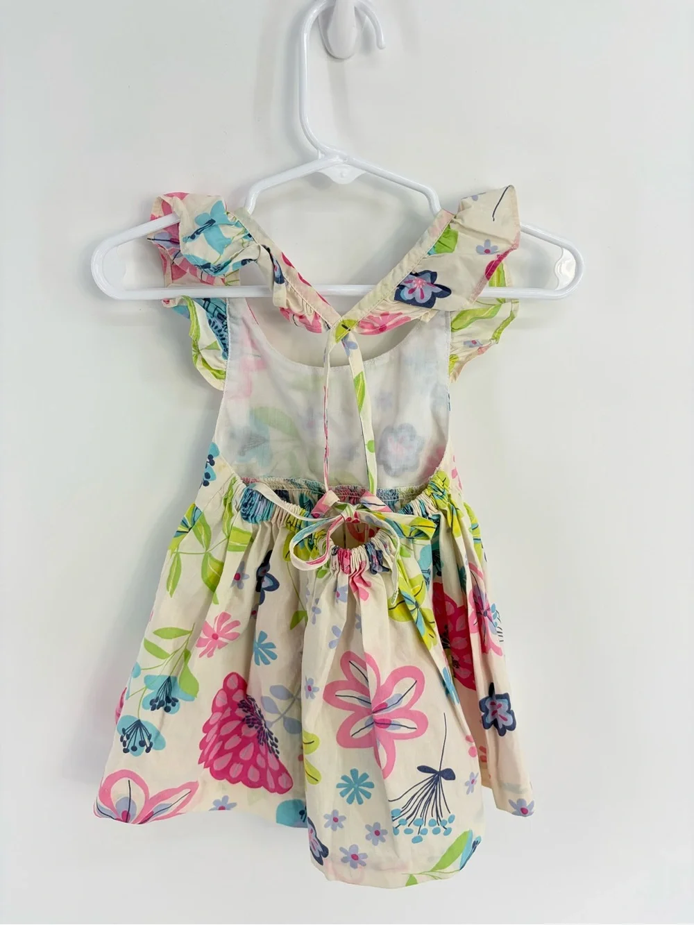 Eleanor Rose Girls Floral Ruffle Strap Dress - 6‎ months